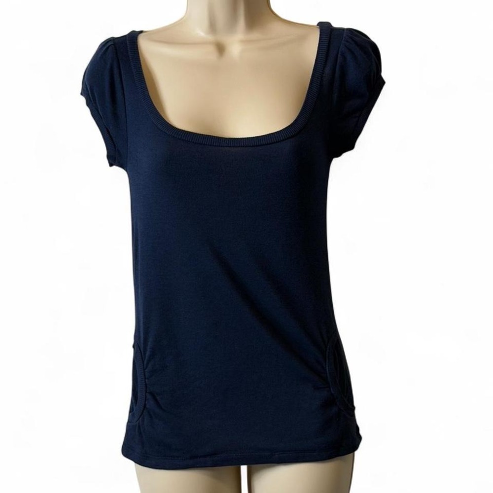Old Navy Spring 08 Navy‎ Scoop Neck Top, Women's Size XS